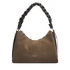 Coccinelle Ročna torba P6P Boheme Suede Bimaterial E1 P6P 13 03 01 Khaki