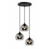 Luster na kablu SOLO BLACK 3x E27/60W/230V, prečnik 30 cm
