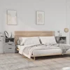 Vidaxl vidaXL Nočne omarice, komplet 2 kosov, siv hrast sonoma, material na osnovi lesa