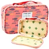 slomart Šolski peresnica LEAN, organizator, z notranjim žepom, ribice, roza, 21,5 cm