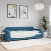 Dnevni krevet plavi 80 x 200 cm baršunasti
