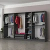 Hanah home Ormar Kale 315x190x52cm Antracit