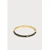 Ted Baker Zapestnica Twist Enamel Hinged Bangle zlata/črna