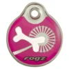 Rogz ID privezak za pse Pink Bone - S