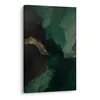 Slika zelena abstrakcija z zlatimi linijami - 100x150