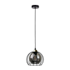 Luster na sajli SOLO BLACK 1xE27/60W230V crna/zlatna
