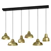 Eglo 390017 - Luster na sajli SAVARNA 6xE27/40W/230V zlatna