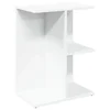 Vidaxl Nočna mizica bela 46,5x29x61 cm inženirski les