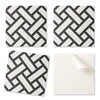 shumee Paket PVC vinilnih ploščic s prepletenim geometrijskim vzorcem 20x20x20 cm