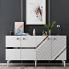 HANAH HOME Komoda Iris White Silver
