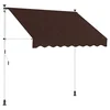 Ručno sklopiva tenda Smeđa 300 cm