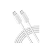 322 USB tip-C na USB tip-C kabl M/M 1.8m, 60W, pleteni, beli