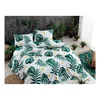 Aberto Design Set Double prekrivač Monstera, 200x235cm, Zelena