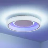 Lindby LED stropna svetilka Wikani, bela, RGB, CCT, možnost zatemnitve - Dnevna soba/jedilnica - Sodobni - Kovina