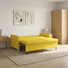 Krevet-sofa na razvlačenje Svijetlo žuta Tkanina