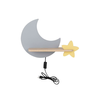 LED dečije zidno svetlo sa policom MOON LED/5W/230V