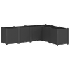 Vrtna sadilica crna 160 x 120 x 53 cm PP