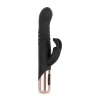 Rosy Gold - Rabbit Vibrator with thrusting function - Black