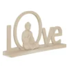 Dekor. figura Buddha Love Salma 36.5x7x20cm bež Atmosphera