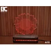 Black Cut 3D Lampa Suncokret, Crvena