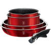 BerlingerHaus BH/6145PI set jedilnega pribora, Metallic Line Burgundy Edition, 9-delni, Metallic Line Burgundy Edition