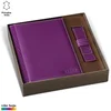Princ Leather Set Rokovnik, B5, 330 listova + Futrola za olovku, Ljubičasti