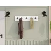 Hanah Home Zidni čiviluk Beşli, 80x17x1.8 cm, Beli