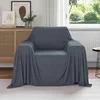Pokrivači za bacanje 6 pcs Tamno siva 210 x 140 cm Runo
