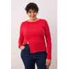 Trendyol Curve Ženska bluza Tbbaw26Af00092, Crvena