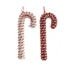 Dekordom dekoracija - hanging candy stick foam 20cm 457189 - red/white - kmg ( 045671 )