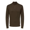Only & Sons Pulover ONSLOUI temno rjava