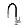 ALVEUS KI112111 - Pipa za umivalnik z fleksibilna arm BEA 47 cm krom/črna