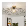 Brilagi - LED plafonski luster CERIA WIRE, 1xE27/40W/230V, prečnik 80 cm, crna/hrast