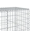 Gabionska košara s poklopcem 600x100x100 cm pocinčano željezo