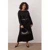 Trendyol Curve Ženska haljina Tbbaw26Ah00097, Crna
