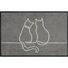 wash+dry PREDPRAŽNIK Lovetails 40/60 cm potiskano siva