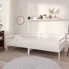 Dnevni ležaj od masivne borovine bijeli 90 x 200 cm