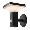 RABALUX Geleen Solarna spoljna zidna LED lampa, IP44, 4W, 400lm, Crna
