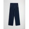 Sinsay - Wide leg farmerke sa ukrasnim dugmadima - steel blue