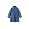 MANGO KIDS Obleka AINA moder denim