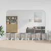 Vrata za pse s postoljem 8 pcs Siva sonoma 60 x 60 cm