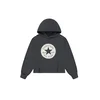 CONVERSE Majica črna/bela/off-bela