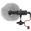 RODE Microphones Pripenjalni mikrofon za kamero RODE, vsebuje kabel, sponko in vetrobran