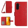 Eleganten ovitek etui za Samsung A36/A37/A56, Sončnica, Rdeč