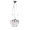 MAXLIGHT P0259 - Luster na sajli MONACO 9xG9/40W/230V prečnik 42 cm hrom