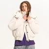Cropp - Prošivena puffer jakna s kapuljačom - nude