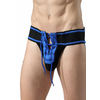 MOB Fetish Football Jockstrap Blue M