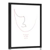 Plakat s paspartujem minimalizem z napisom - 40x60 black