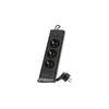Produžni razvodnik sa prekidačem LINEA PRO 3x230V + 3xUSB-A + 1xUSB-C SCHUKO 3 m crni