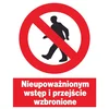 shumee Znak ZZO-2: Vstop nepooblaščenim osebam prepovedan